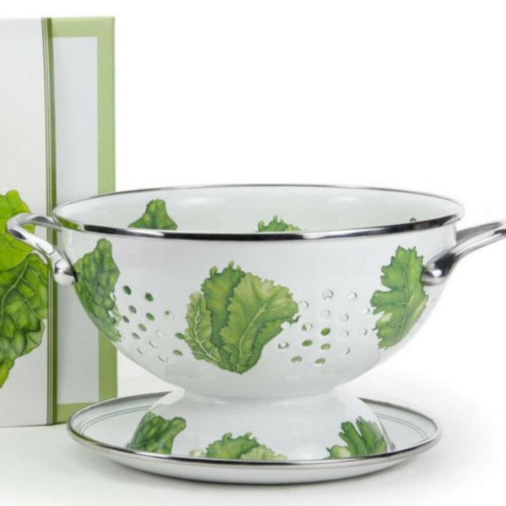NEW Barbara Collins Colander Lettuce